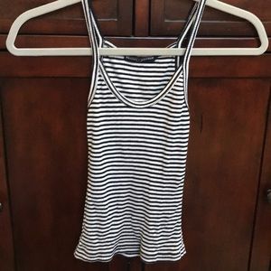 Brandy Melville black and white striped tank
